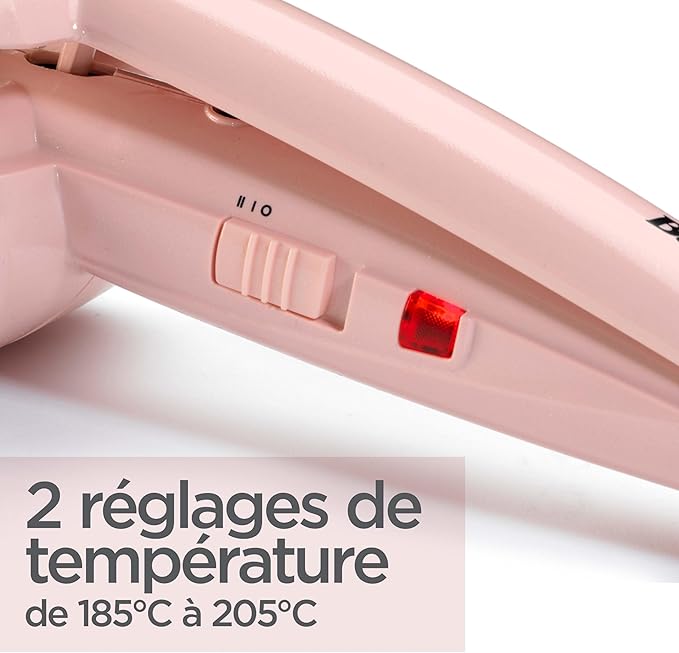Boucleur BaByliss Curl Secret Rose Blush avec 2 réglages de température