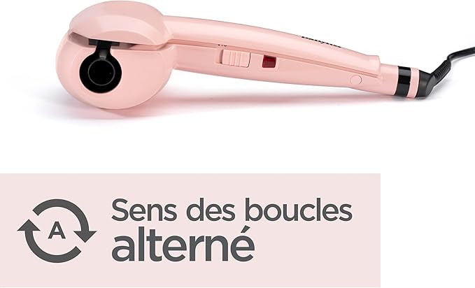 Boucleur BaByliss Curl Secret Rose Blush avec un sens des boucles alterné